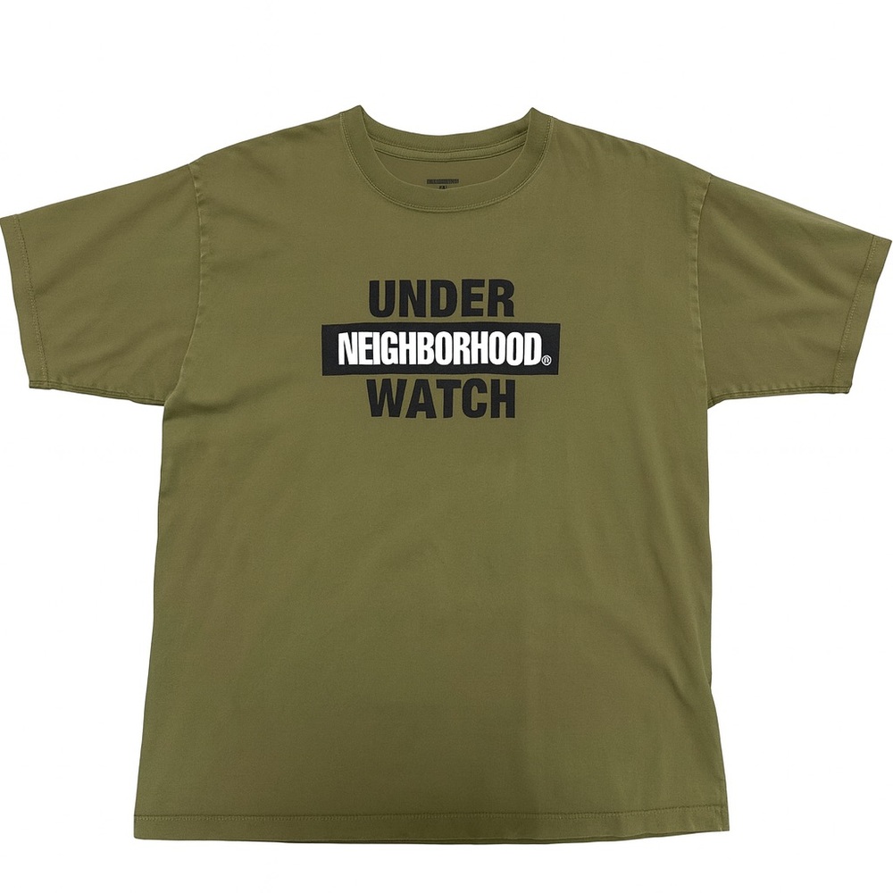 Neighborhood Olive Cotton Tee sz XL (Neighborhood Watch)